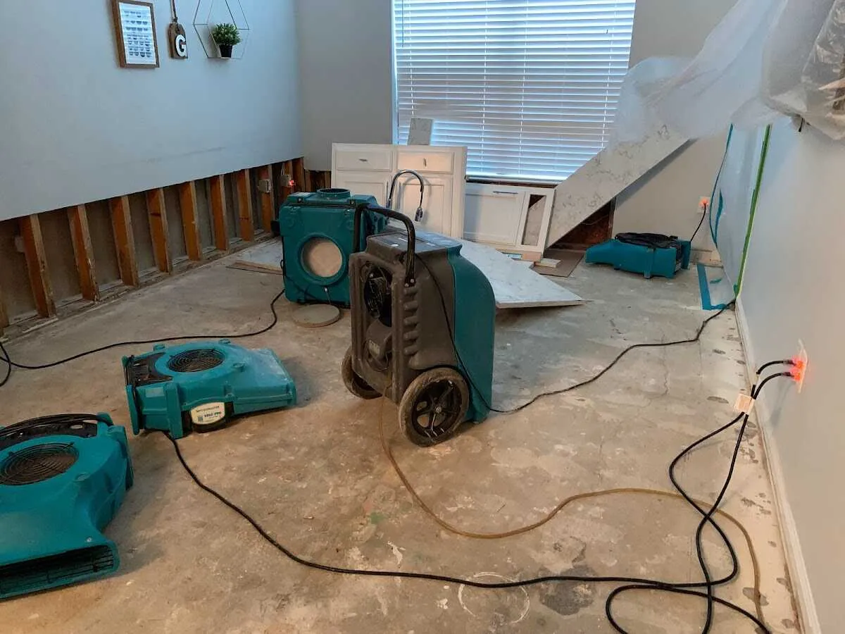 Dehumidifier in flood-cut room for Water Extraction & Removal in Berkeley