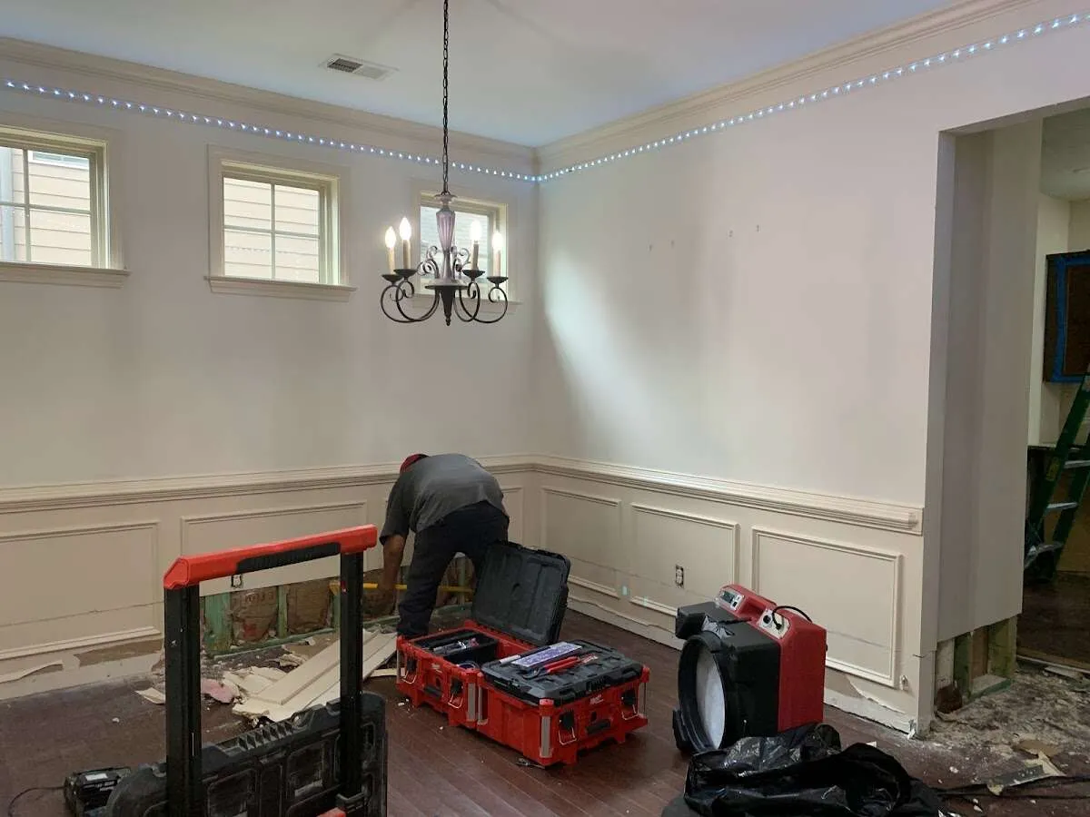 Restoration technician with professional equipment in Berkeley